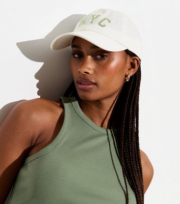 Stone NYC Embroidered Cap New Look