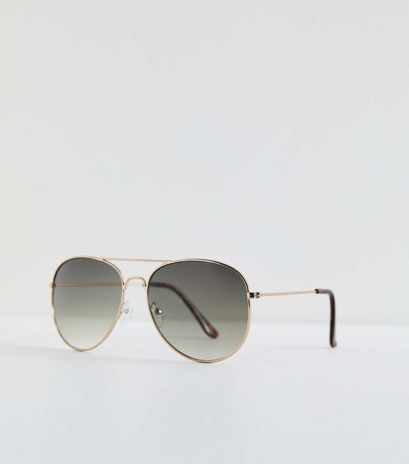 Gold Tinted Pilot Sunglasses Image 2