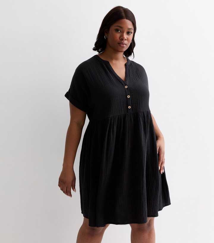 open lace back dress Aura Midi Smock Dress