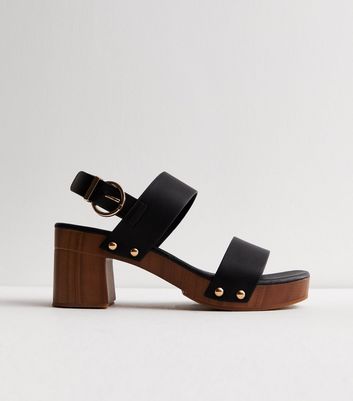 Block heel clog sandals on sale