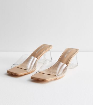 New look discount clear strap heels