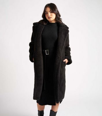 Black borg longline coat online