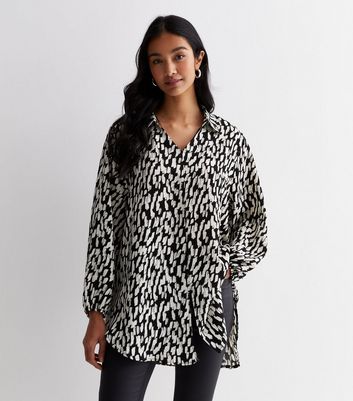 High low black sales blouse