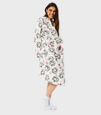 Skinnydip White Disney Marie Print Dressing Gown New Look