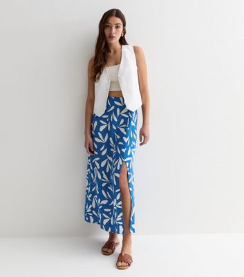 Royal blue skirt and white clearance top