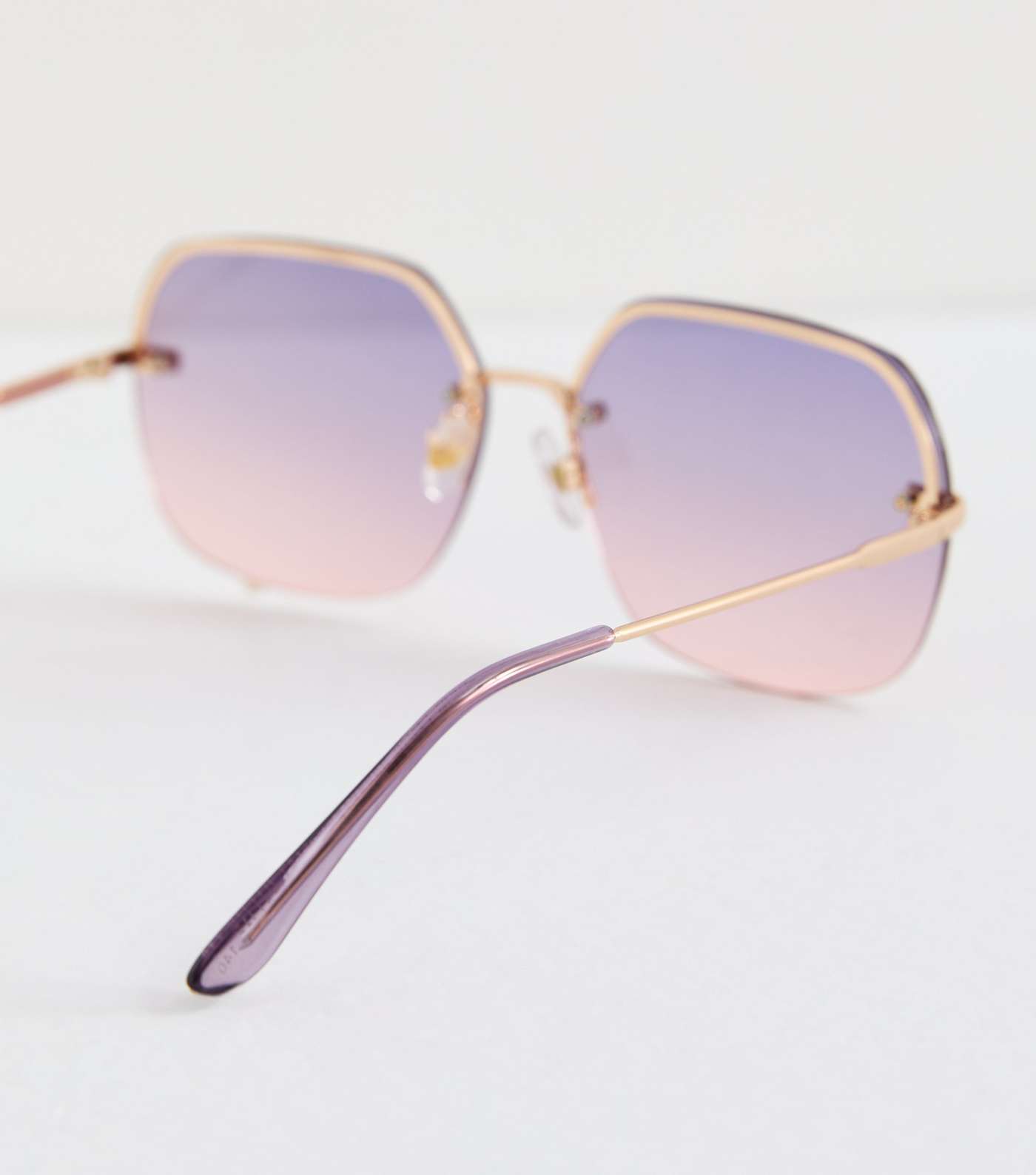 Pink Tinted Gradient Sunglasses Image 4