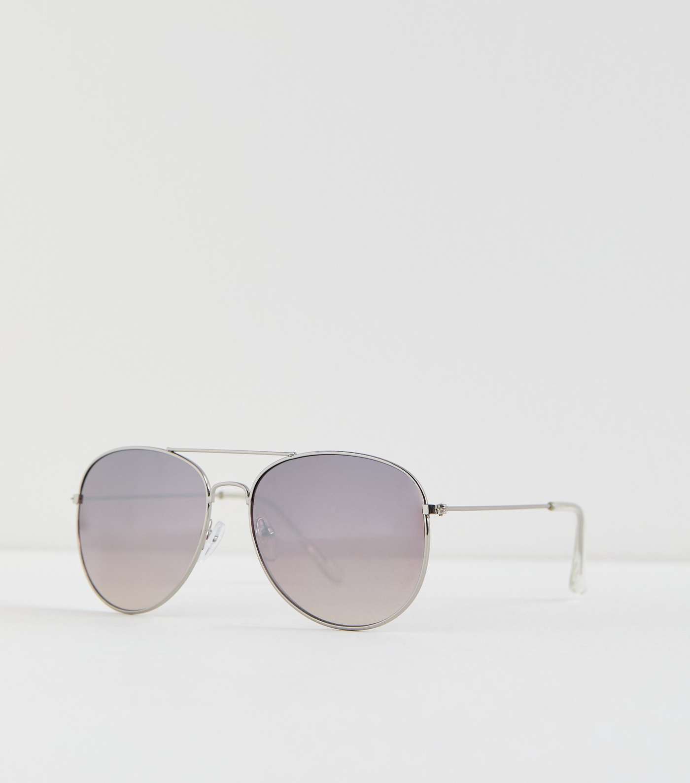 Silver Pilot Sunglasses Image 2