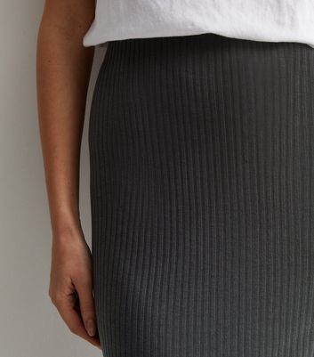 Jersey knit outlet grey skirt