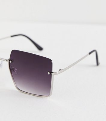 Men's metal shop square sunglasses