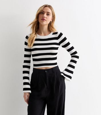 Long sleeve on sale crop top jumper