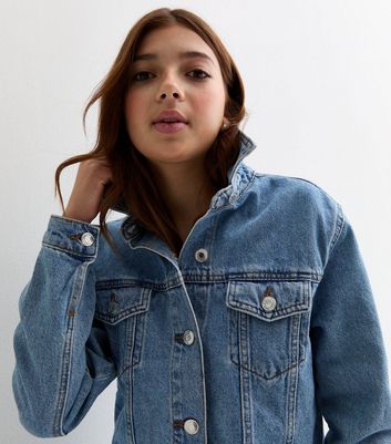 New look denim jacket girls hotsell