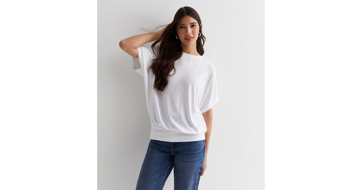 Vivo Bana Batwing Top - White