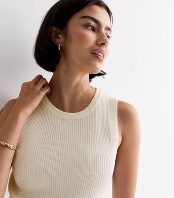Manja Knitted Vest Offwhite