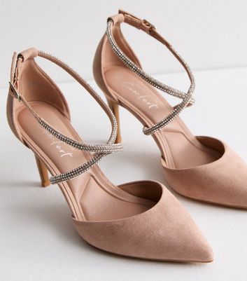 Beige pink heels shop