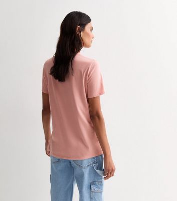 Pink Cotton Crew Neck T-Shirt New Look
