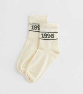 Cream 1995 Tube Socks