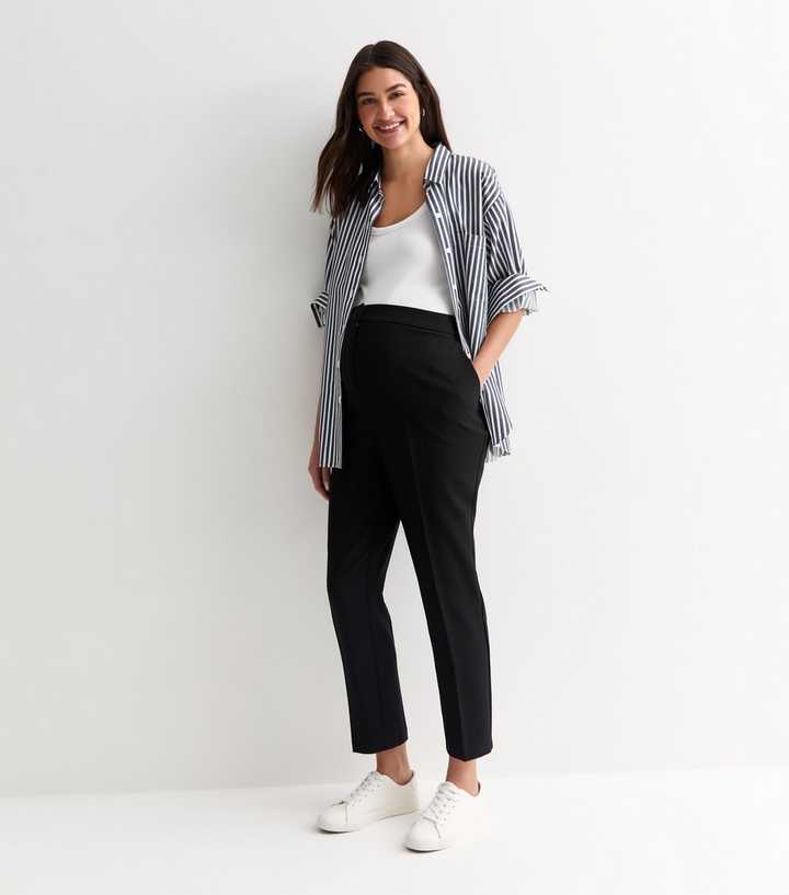 Maternity Black Slim Fit Trousers