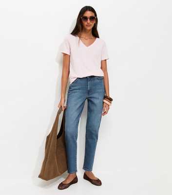 Blue High Waist Tori Mom Jeans