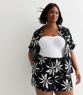 Trendy Celebrity Inspired Palm Tree Bird Motif Short Co Ord Set - CISC04