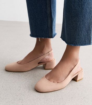 Blush pink slingback shoes best sale