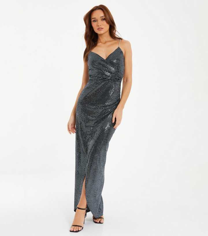 dark grey maxi dress