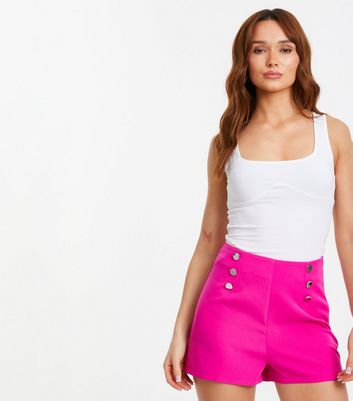 New look pink shorts deals