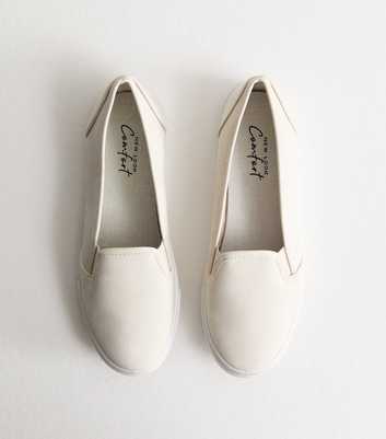 Off White Slip On Trainers