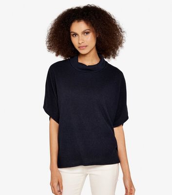 Short sleeve polo neck sweater sale