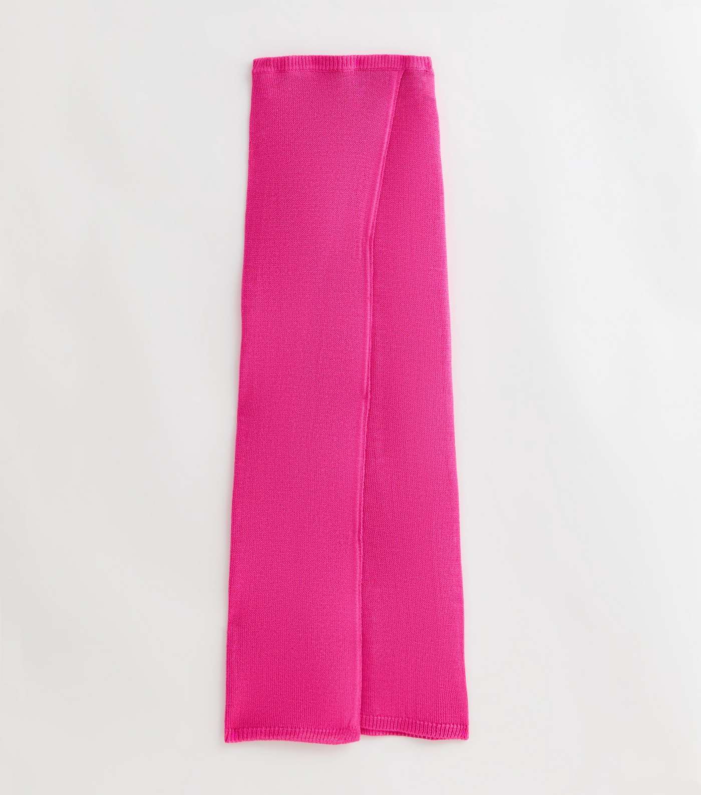 Bright Pink Knit Wrap Maxi Beach Skirt Image 5
