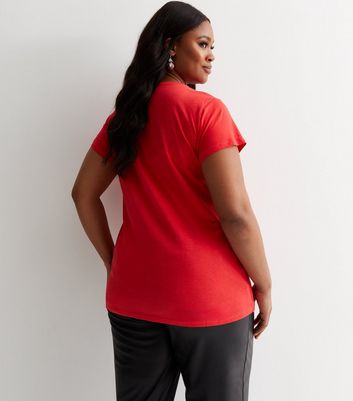 Plus size shop red christmas tops