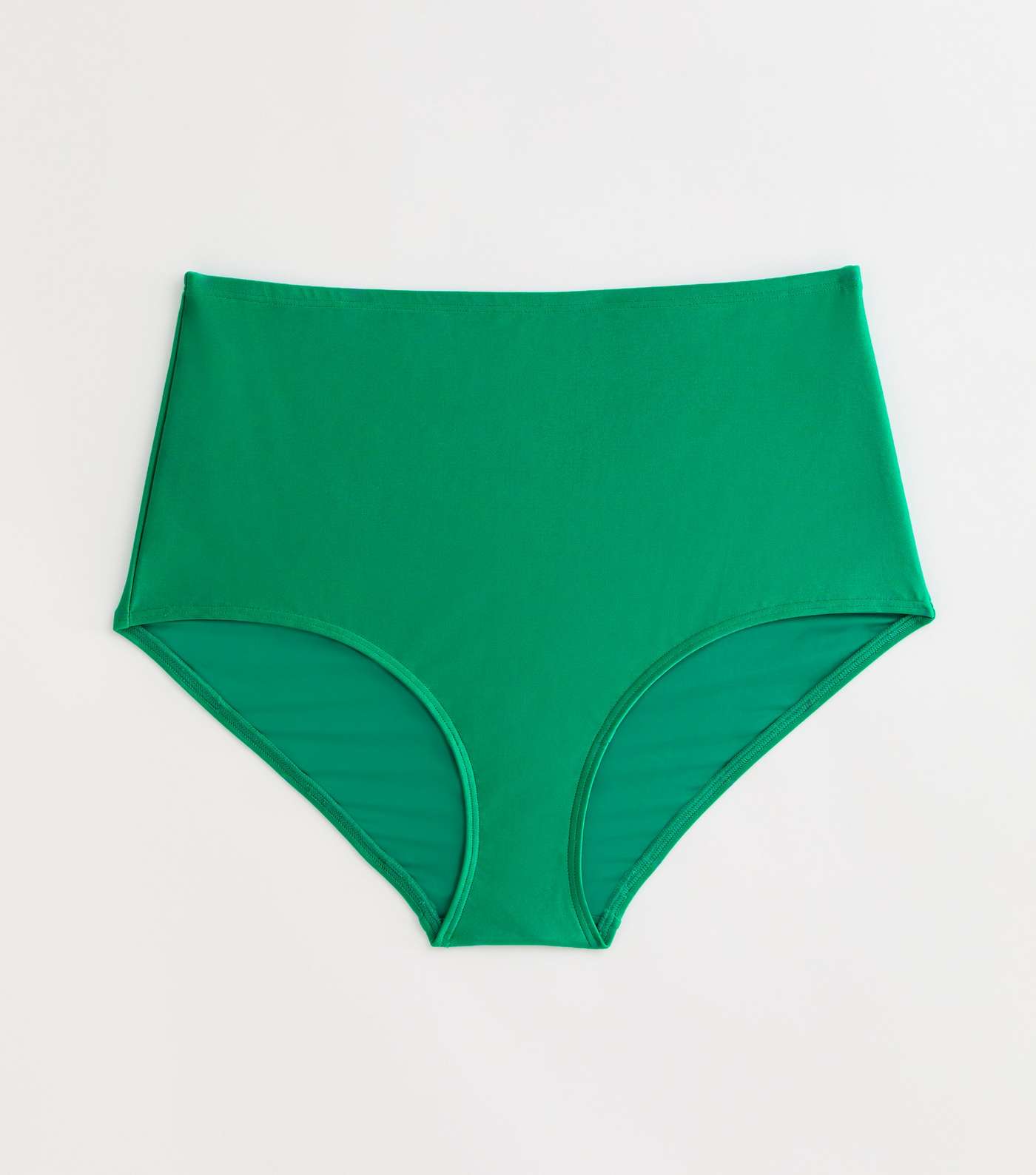 Curves Green High Waist Bikini Bottoms Image 5