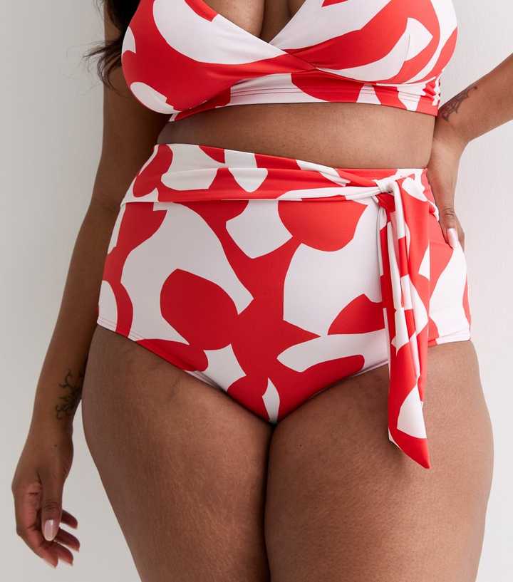 XZHGS Graphic Prints Winter Bikini 90% Polyester 10% Elastane Red