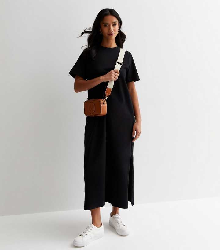 new look black t shirt dress T Shirt Dress Short Black Dress Uk New Look Sequin T-Shirt Mini Dress Black Very