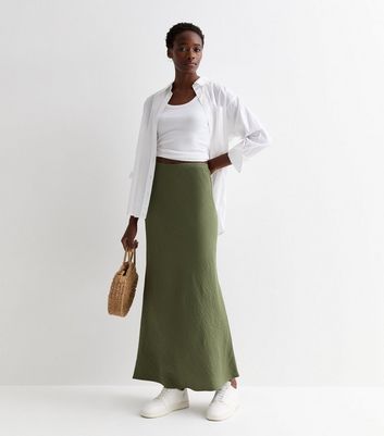 Long khaki skirts in style 2018 best sale