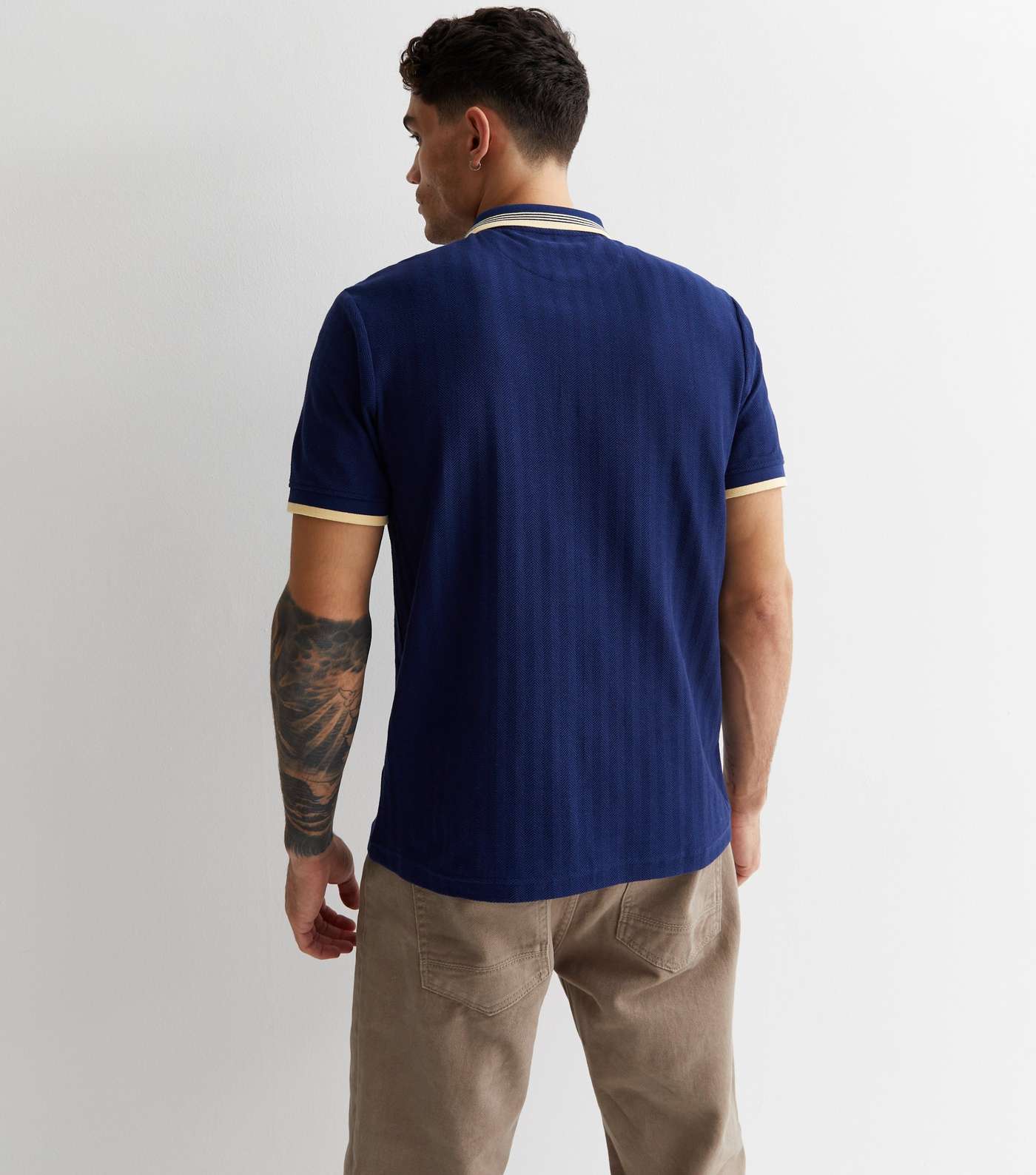 Farah Bright Blue Cotton Short Sleeve Polo Shirt Image 4