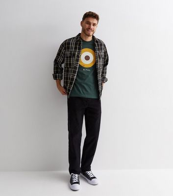 Men's Ben Sherman Dark Green Cotton Target Logo T-Shirt New Look