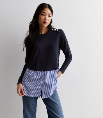 New look hot sale jumper shirt