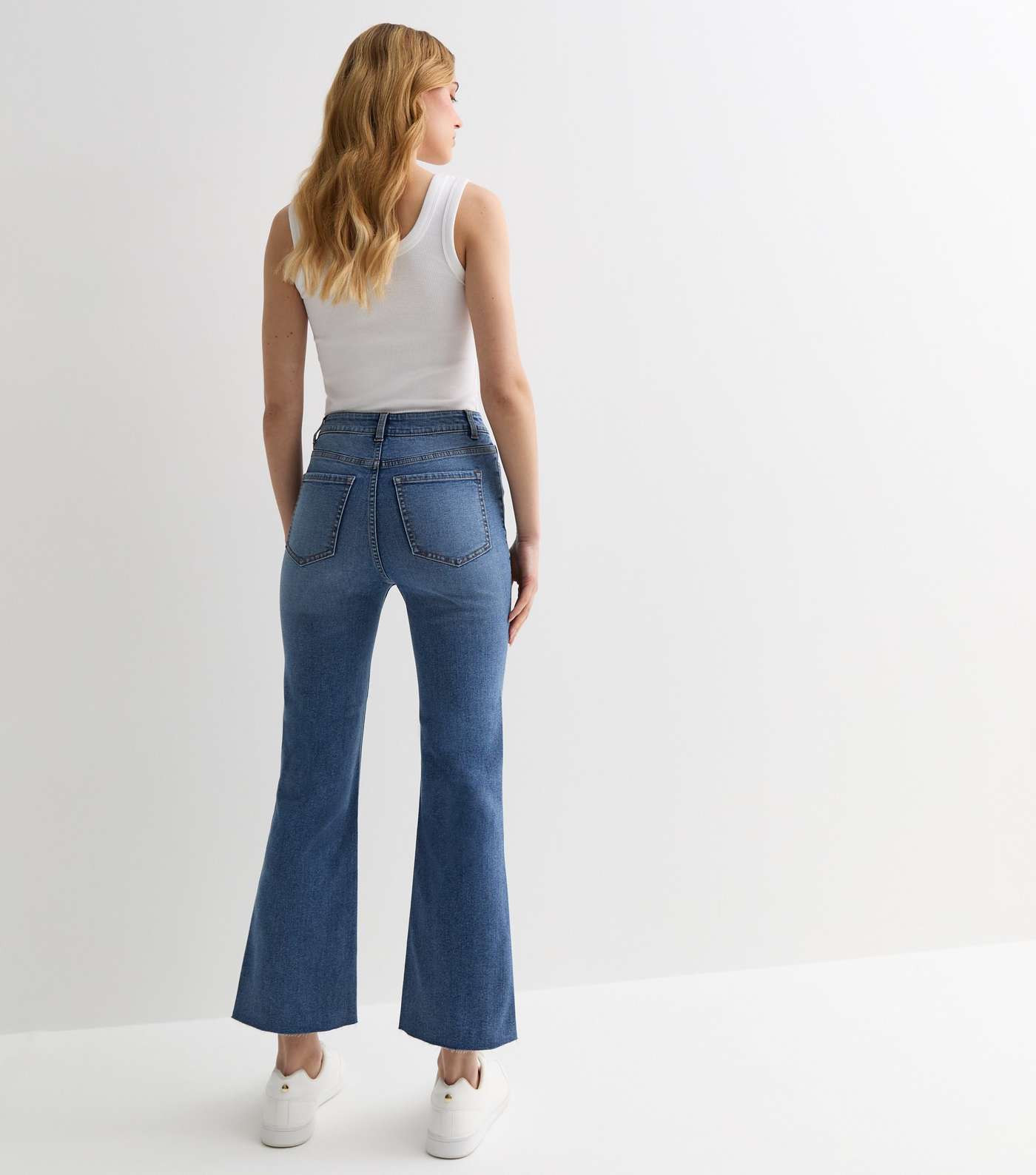 Blue Melody Flared Crop Jeans Image 4