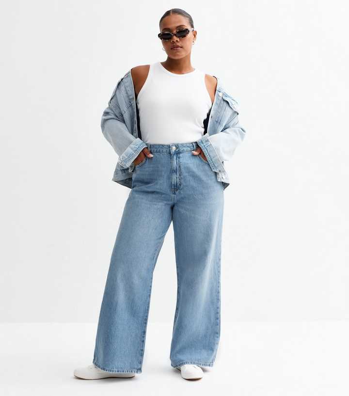 Voghtic Sweatpant Jeans For Women Baggy Stacked Jeans High Waisted