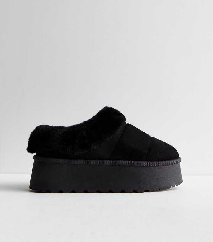 new look fur boots