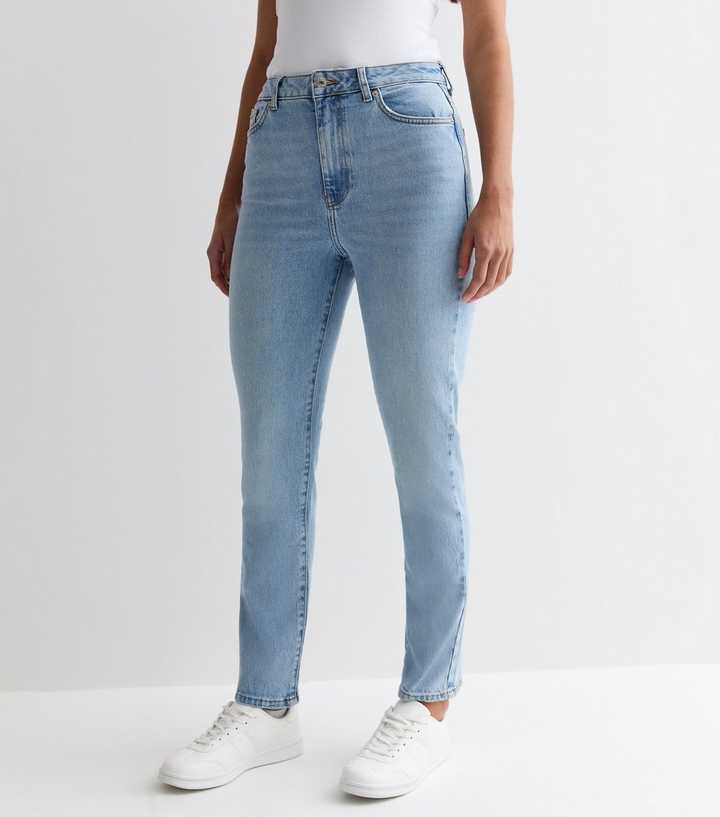 Tall Blue Ankle Grazing Hannah Straight Leg Jeans