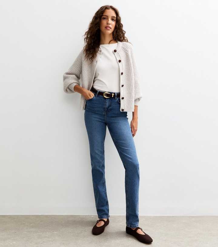 Tall Blue Full Length Slim Stretch Denim Jeans 
