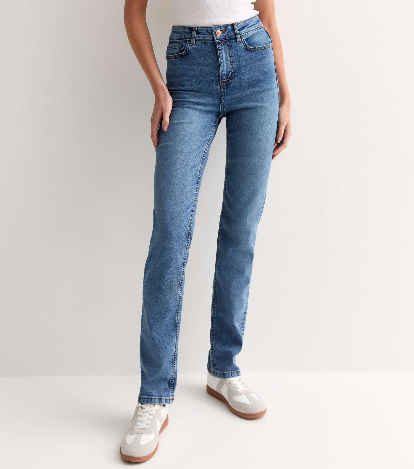 Tall Blue Slim Stretch Denim Jeans  Image 2