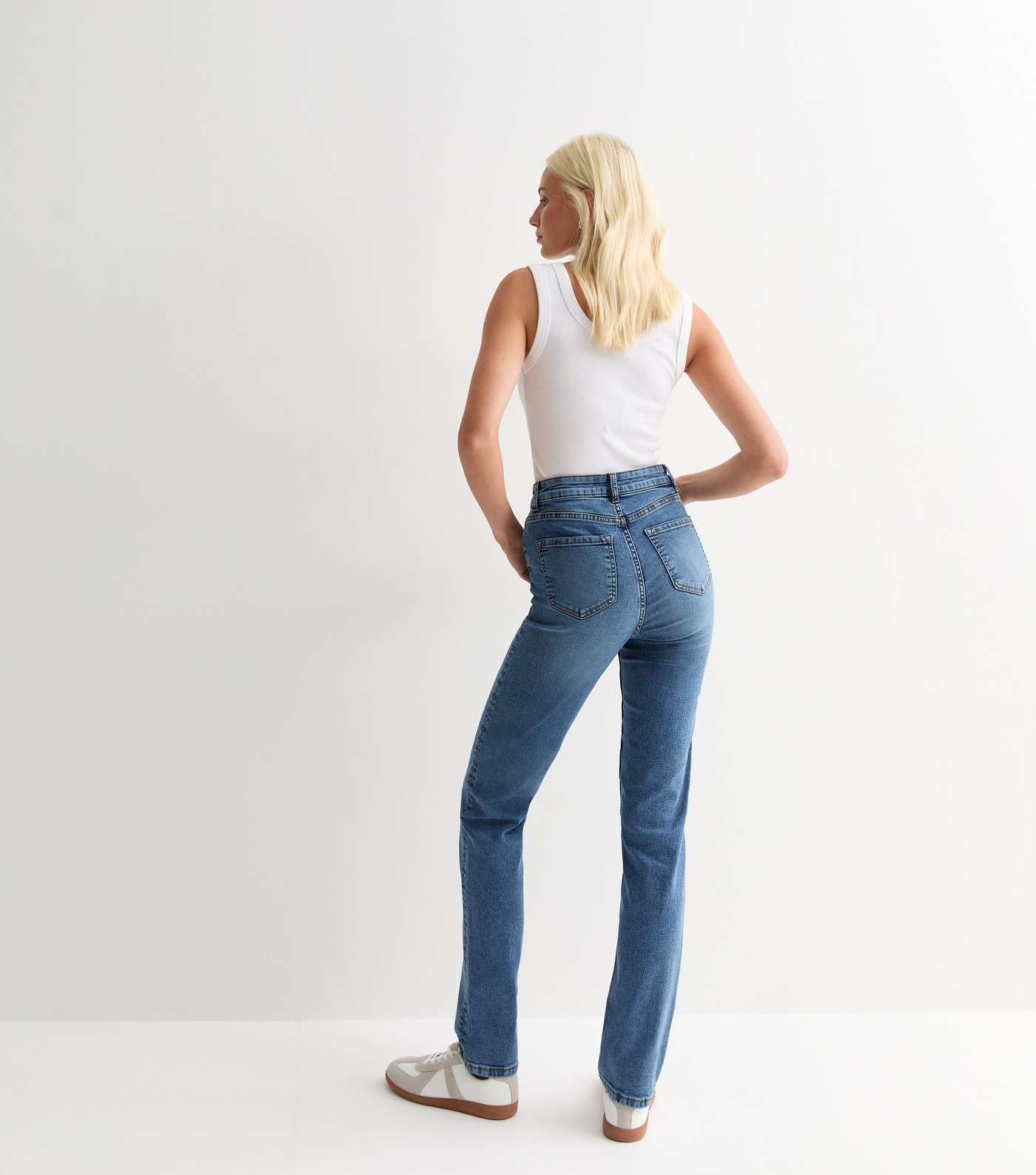 Tall Blue Slim Stretch Denim Jeans  Image 4