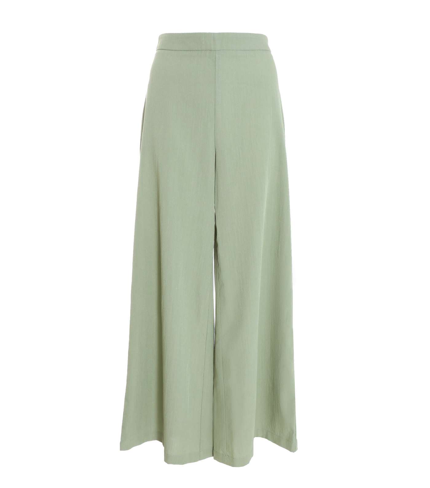 QUIZ Green Wide Leg Trousers Image 4