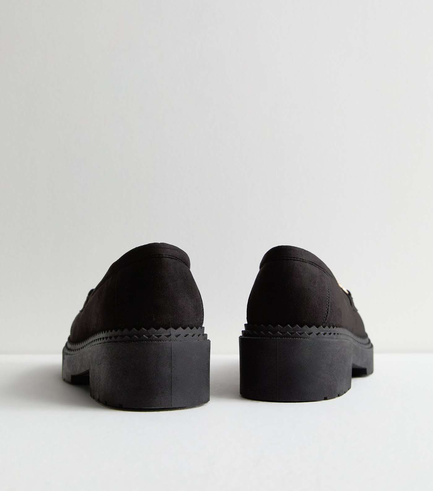 Black Suedette Snaffle Chunky Loafers Image 4