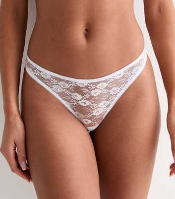 Floral Lace Thong