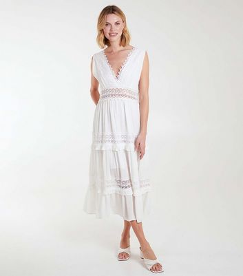 New look white dress best sale