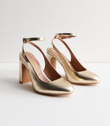 Gold block pumps best sale