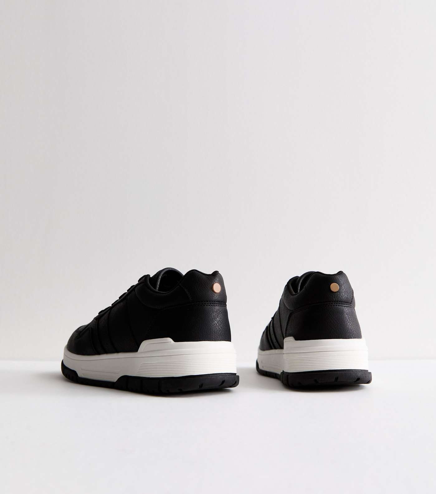 Black Low Top Chunky Trainers Image 4